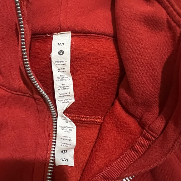 Lululemon oversized full zip hoodie in Cayenne M/L - Picture 4 of 4